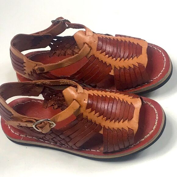 Kid’s Sandals Leather Handmade size 17 - Picture 5 of 11